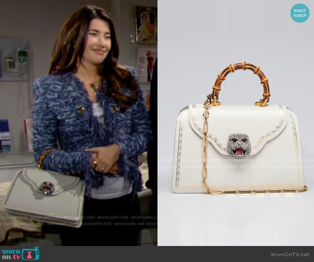 Gucci Thiara Bag worn by Steffy Forrester (Jacqueline MacInnes Wood) on The Bold and the Beautiful