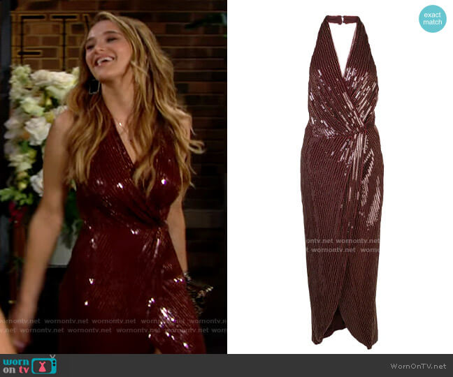 Haney Aurora Dress worn by Summer Newman (Hunter King) on The Young and the Restless