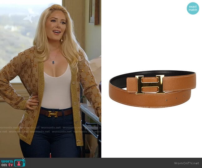 Hermes Constance Belt worn by Heidi Montag (Heidi Montag) on The Hills New Beginnings