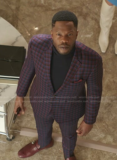 Jeff’s checked suit on Dynasty