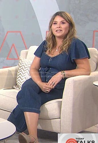 Jenna's flutter sleeve denim jumpsuit on Today