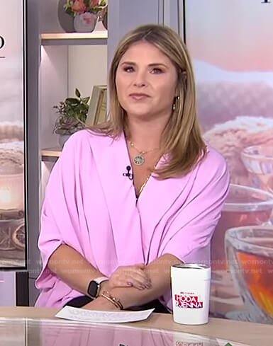 Jenna’s pink wrap blouse on Today