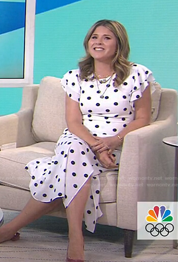 Jenna's white polka dot dress on Today