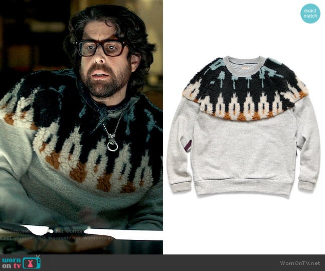 Kapital Fleece x Boa Fleece Nordic Sweat worn by Harry Keshegian (Adam Goldberg) on The Equalizer