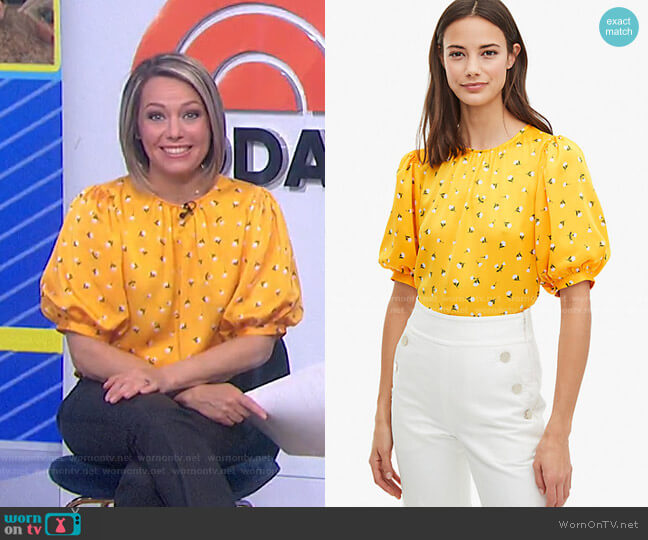 Dainty Bloom Top by Kate Spade worn by Dylan Dreyer on Today