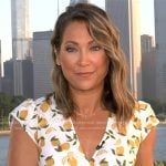 Ginger’s lemon print dress on Good Morning America