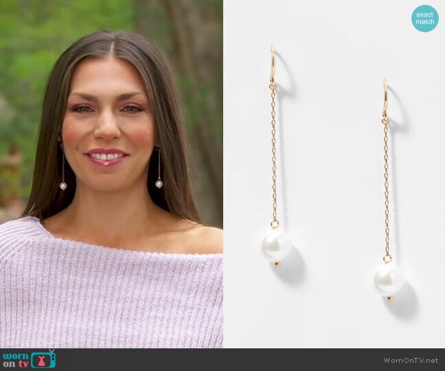 Pearlized Drop Earrings by Loft