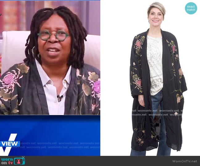 Bonita Kimono by Magnolia Pearl worn by Whoopi Goldberg on The View