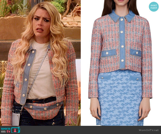 Maje Venise Jacket worn by Summer Dutkowsky (Busy Philipps) on Girls5eva