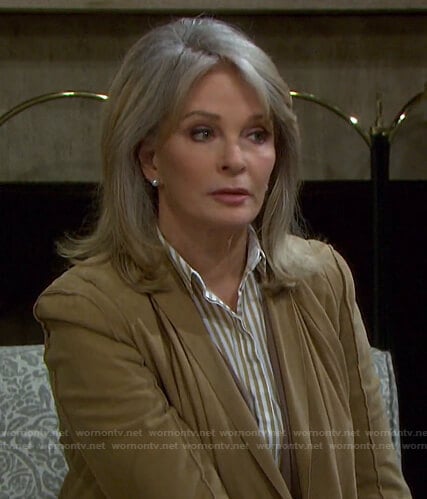 Marlena’s yellow striped shirt on Days of our Lives