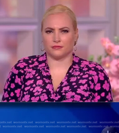 Meghan’s pink floral print dress on The View