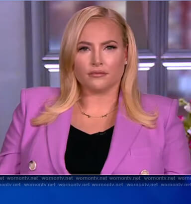 Meghan’s lavender double breasted blazer on The View