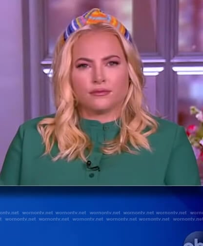 Meghan's stripe knotted headband on The View