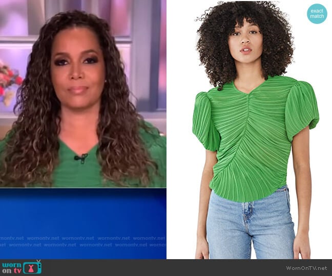 Takara Top by Preen By Thornton Bregazzi worn by Sunny Hostin on The View