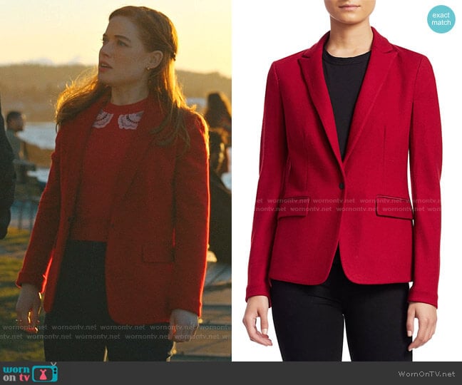 Lexington Wool Blazer by Rag & Bone worn by Zoey Clarke (Jane Levy) on Zoeys Extraordinary Playlist