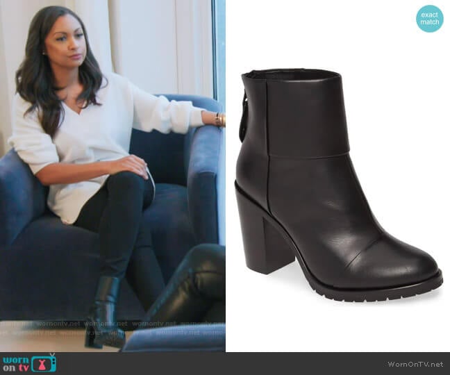 Newbury 2.0 Bootie by Rag and Bone worn by Ebony K. Williams on The Real Housewives of New York City