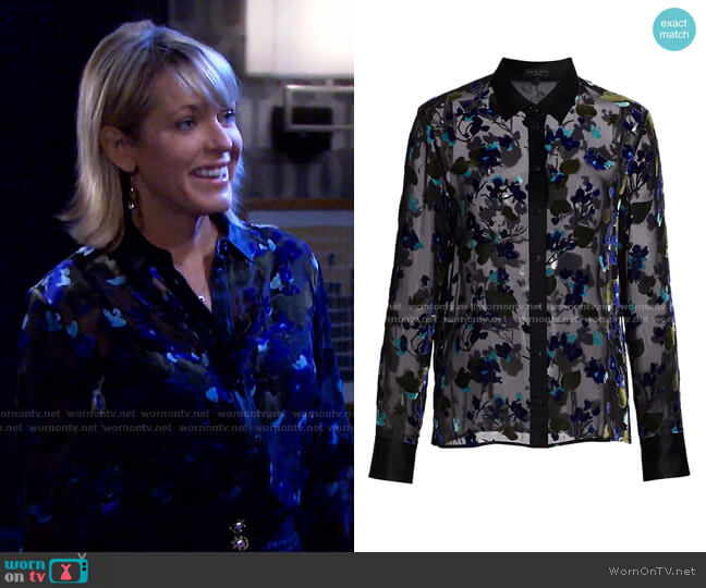 Gigi Top by Rag & Bone worn by Nicole Walker (Arianne Zucker) on Days of our Lives