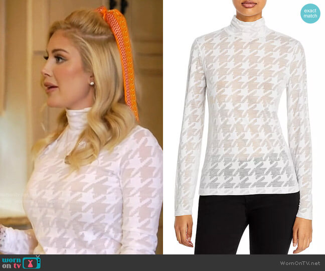 Rag & Bone Valencia Houndstooth Turtleneck worn by Heidi Montag (Heidi Montag) on The Hills New Beginnings