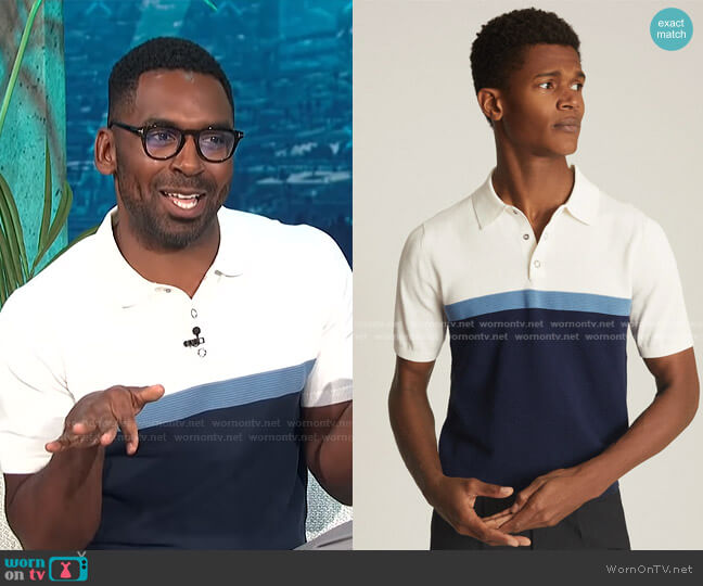 Christie Polo Shirt by Reiss worn by Justin Sylvester on E! News