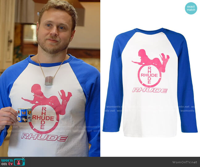 Rhude Printed Raglan Top worn by Spencer Pratt (Spencer Pratt) on The Hills New Beginnings