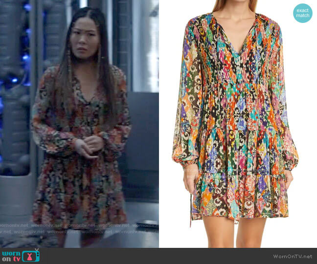 Rixo Dianna Dress worn by Mary Hamilton (Nicole Kang) on Batwoman