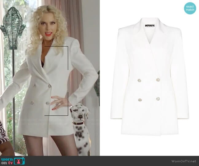 Fonda Blazer Dress by Rotate worn by Alexis Carrington (Elaine Hendrix) on Dynasty