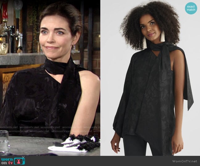 Sachin + Babi Jodi Blouse worn by Victoria Newman (Amelia Heinle) on The Young and the Restless