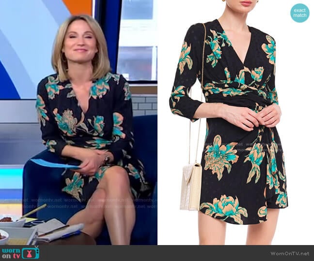 Bruni Mini Dress by Sandro worn by Amy Robach on Good Morning America