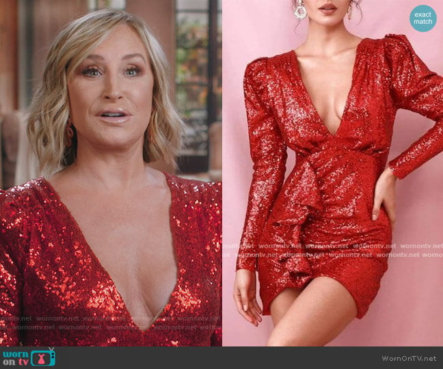 High Voltage Mini Dress by Sonja Morgan worn by Sonja Morgan on The Real Housewives of New York City