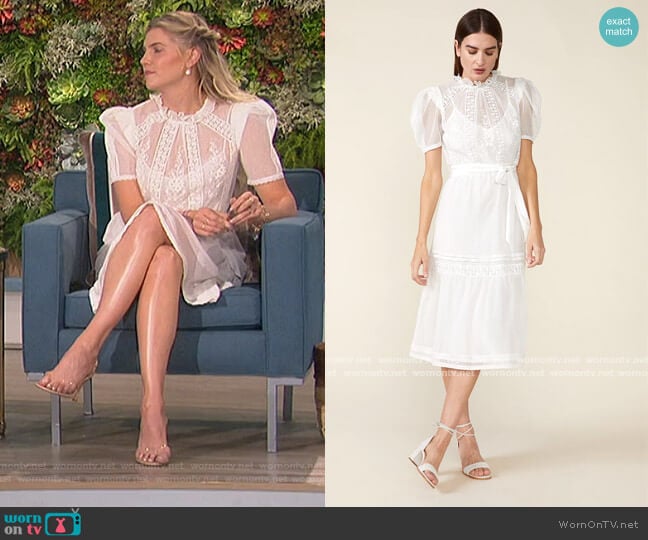 Tomi Dress by St. Roche worn by Amanda Kloots on The Talk