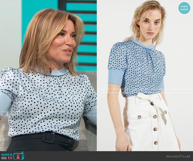 Erii Top by Ted Baker worn by Kit Hoover  on Access Hollywood