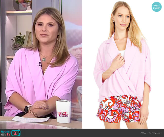 Shore Top by Trina Turk worn by Jenna Bush Hager on Today