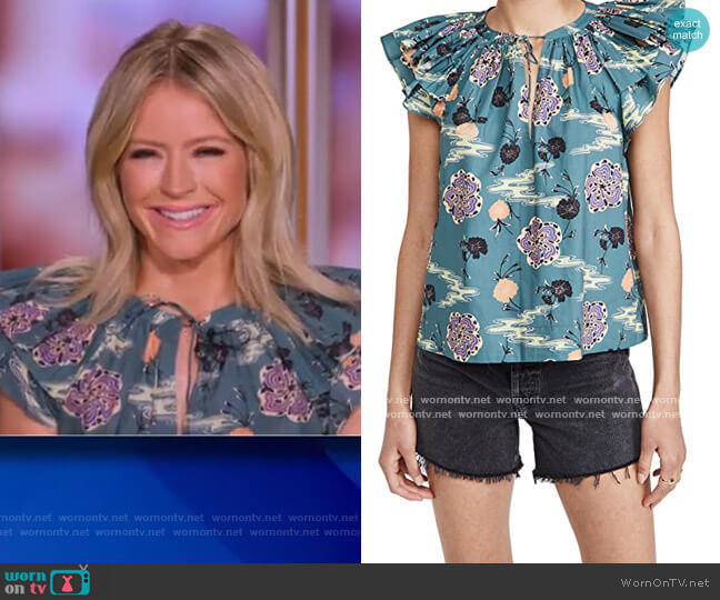 Elia Top by Ulla Johnson worn by Sara Haines on The View