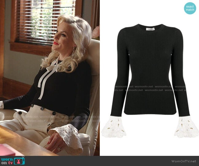 Flared Cuff Jumper by Valentino worn by Alexis Carrington (Elaine Hendrix) on Dynasty