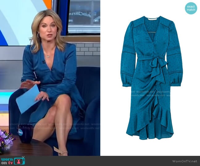 Miriam Dress by Veronica Beard worn by Amy Robach on Good Morning America