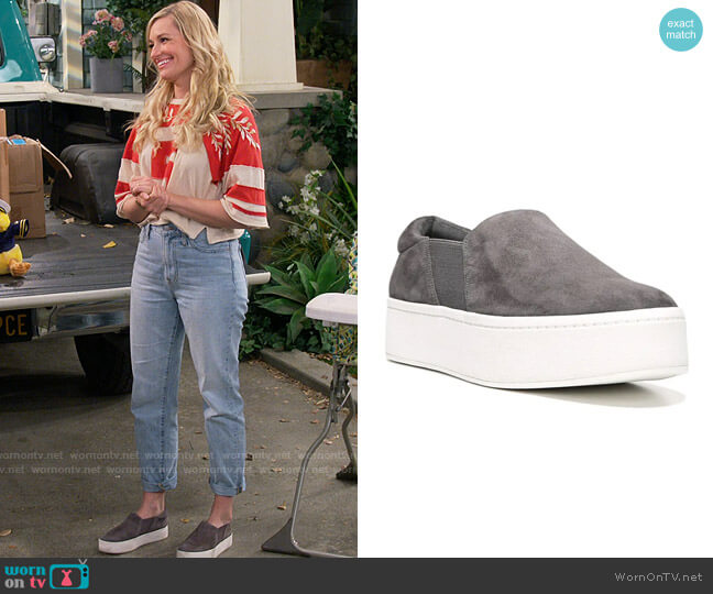 Vince Warren Sneakers worn by Gemma (Beth Behrs) on The Neighborhood