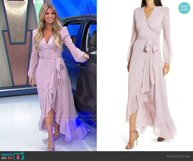 WAYF Meryl Gown worn by Amber Lancaster on The Price is Right