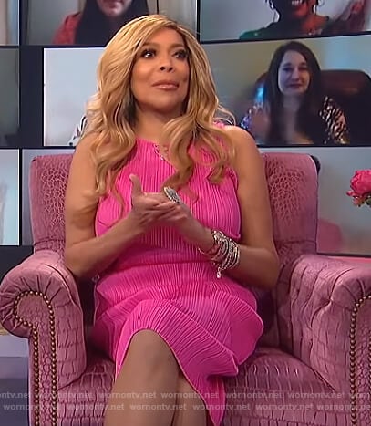 WornOnTV: Wendy's pink ribbed sleeveless dress on The Wendy Williams Show |  Wendy Williams | Clothes and Wardrobe from TV