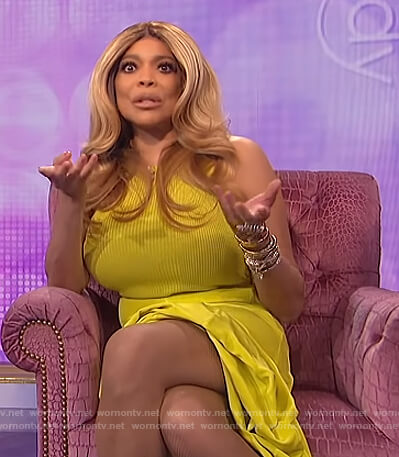 Wendy’s yellow ribbed tank on The Wendy Williams Show