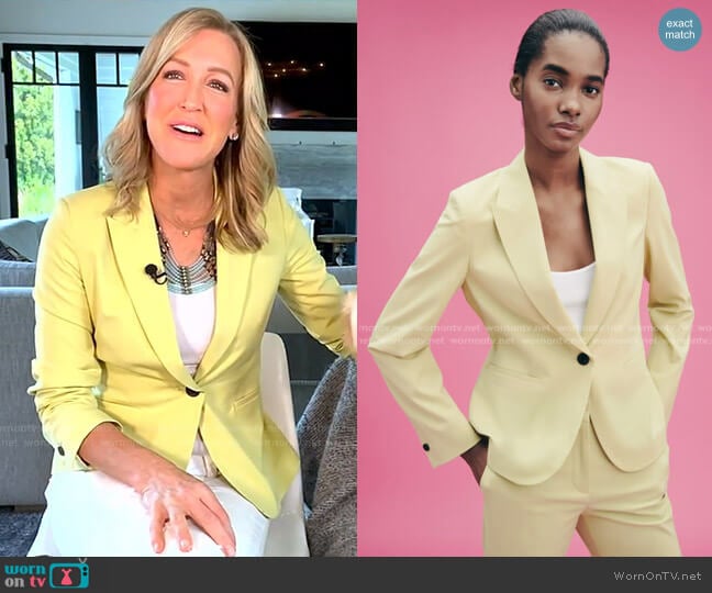 Basic Blazer by Zara worn by Lara Spencer on Good Morning America