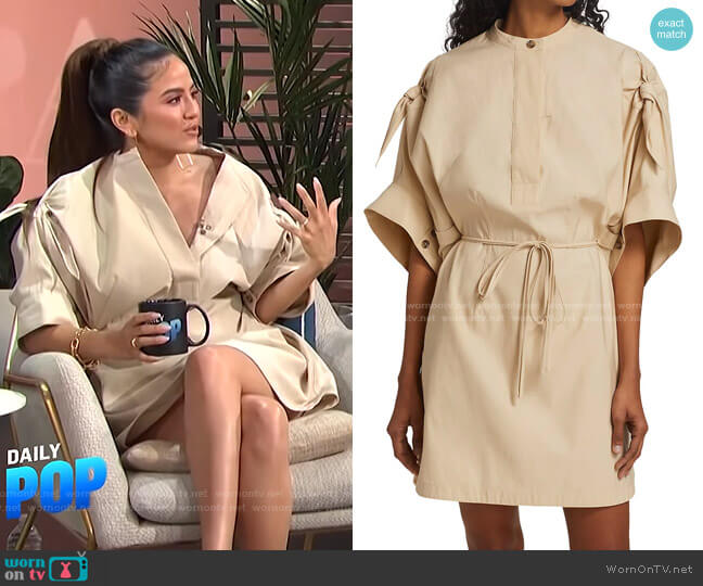 Drawstring Shirtdress by 3.1 Phillip Lim worn by Erin Lim on E! News