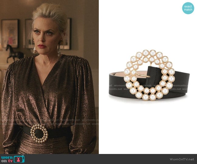 Pearl Buckle Belt by B-Low The Belt worn by Alexis Carrington (Elaine Hendrix) on Dynasty