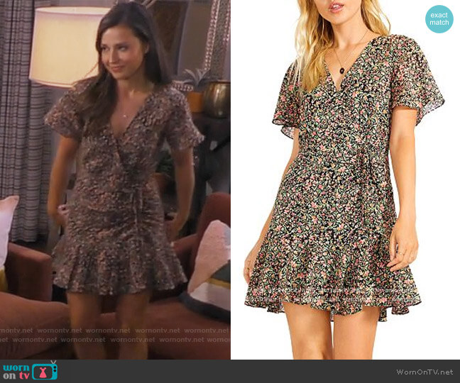 Counting Petals Cotton Mini Dress by BB Dakota by Steve Madden worn by Katie Thurston on The Bachelorette