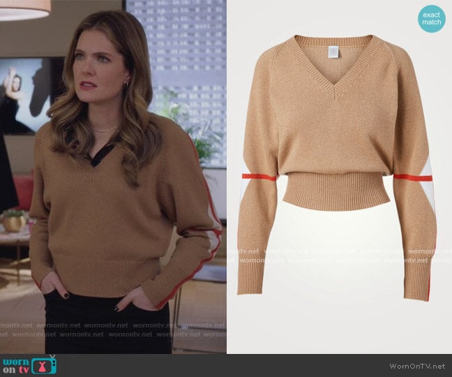 Wool And Cashmere Sweater by Eleventy worn by Sutton (Meghann Fahy) on The Bold Type