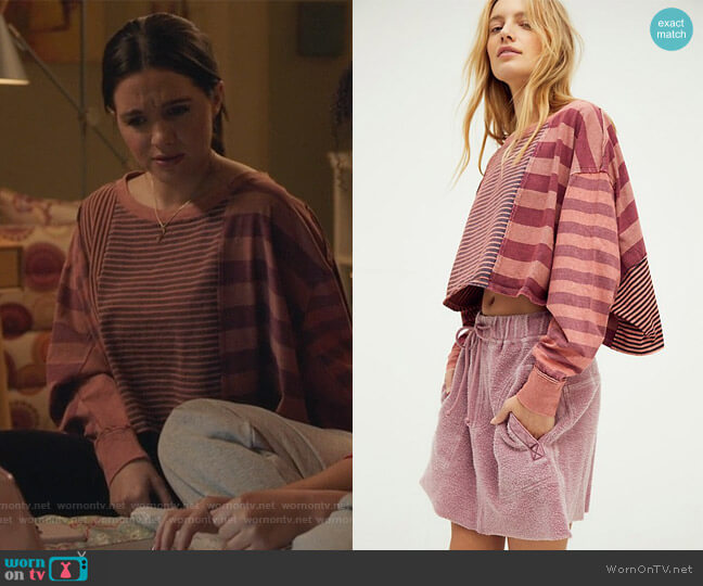 I Love Stripes Tee by Free People worn by Jane Sloan (Katie Stevens) on The Bold Type