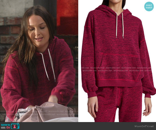 Co-Mix Space-Dye Hoodie by John Elliott worn by Jo Wilson (Camilla Luddington) on Greys Anatomy