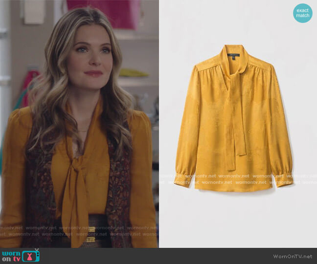 Normandy Blouse by Judith and Charles worn by Sutton (Meghann Fahy) on The Bold Type