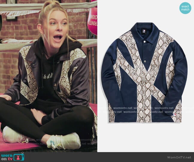 New York Yankees Coaches Jacket by Kith worn by Leah McSweeney on The Real Housewives of New York City