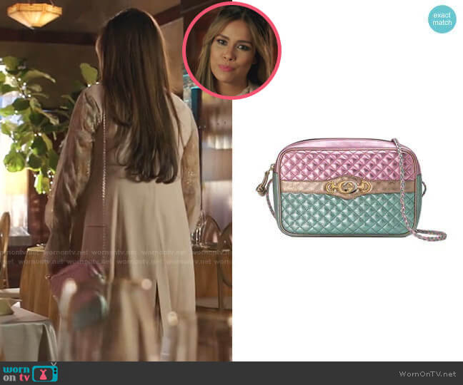 aminated Leather Ahoulder Bag by Gucci worn by Cristal Jennings (Daniella Alonso) on Dynasty