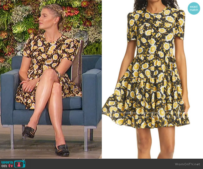 River Fit-&-Flare Floral Mini Dress by Likely worn by Amanda Kloots  on The Talk